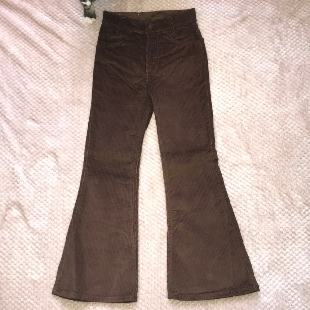 Vintage 70s Kids Levi's Corduroy big bell bottoms